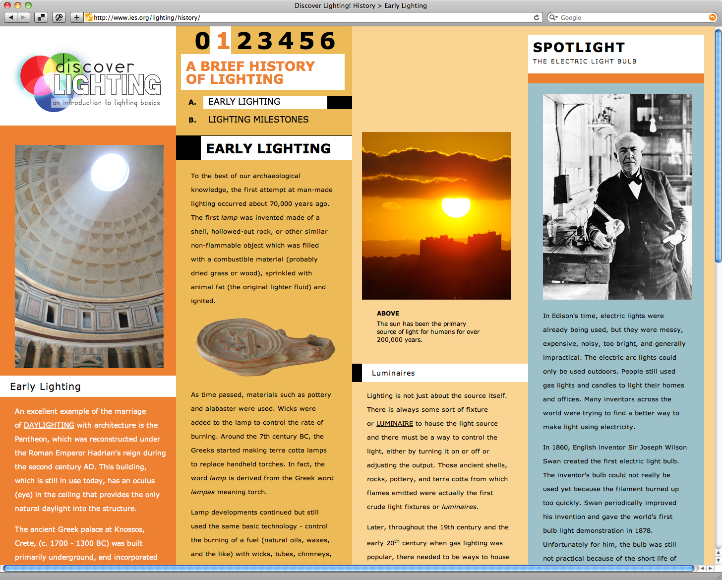 Discover Lighting Microsite